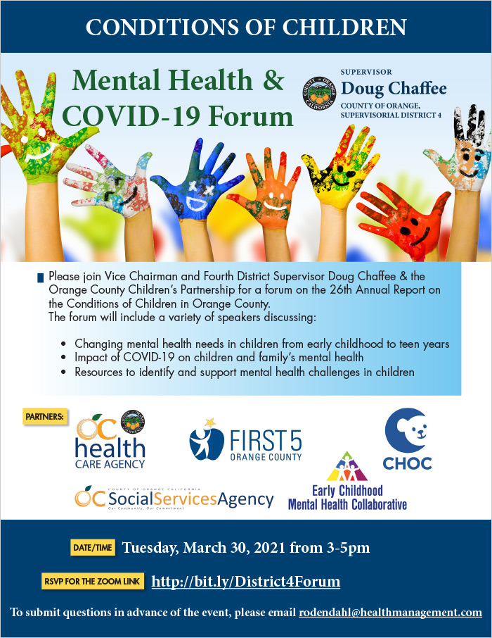 Virtual Community Forum on the Conditions of Children’s Report Mental Health and COVID-19