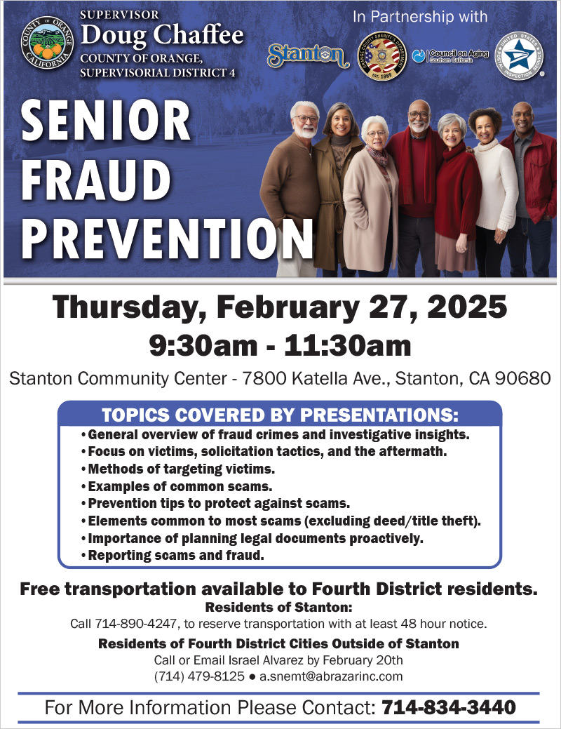 Senior Fraud Prevention Event